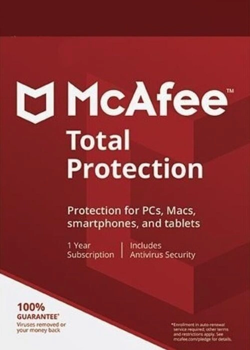 McAfee Total Protection 1 Device 1 Year McAfee Key