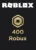 Roblox 400 Robux Key